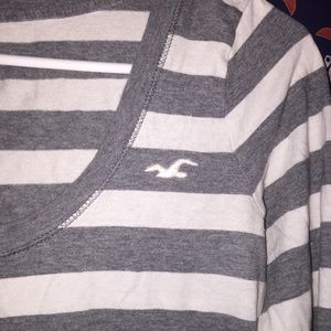 Stripped long-sleeve hollister top